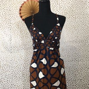 Trina Turk silk printed sun dress. Size 2